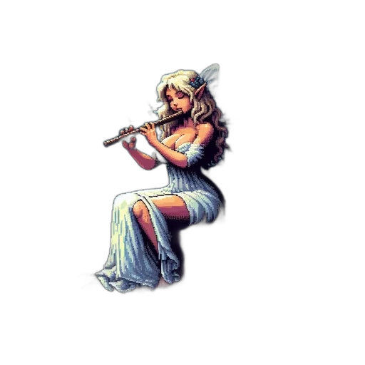 staff, weapon, pixel art, concept art, pencil sketch, fantasy art, fairy, white transparent PNG cut-out