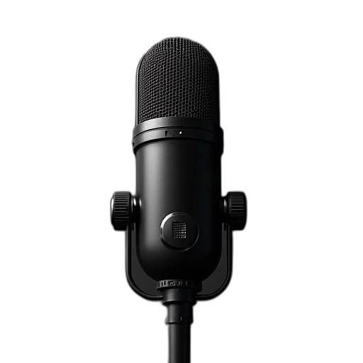 staff, black, universal, microphone, clip transparent PNG cut-out