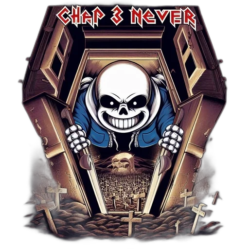 concept art, parody, heavy, metal, album, covers, skeletal, figure transparent PNG cut-out