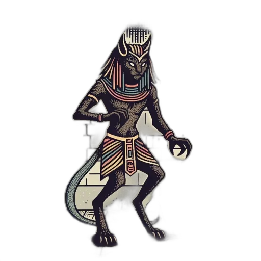 creature, mask, staff, robot, concept art, pixel art, fantasy art, comic book art transparent PNG cut-out