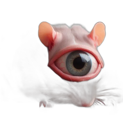 creature, animal, mask, face, 3d render, concept art, photorealistic, watercolor transparent PNG cut-out