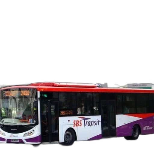 3d render, photorealistic, concept art, city street, sbs, transit, bus, purple transparent PNG cut-out