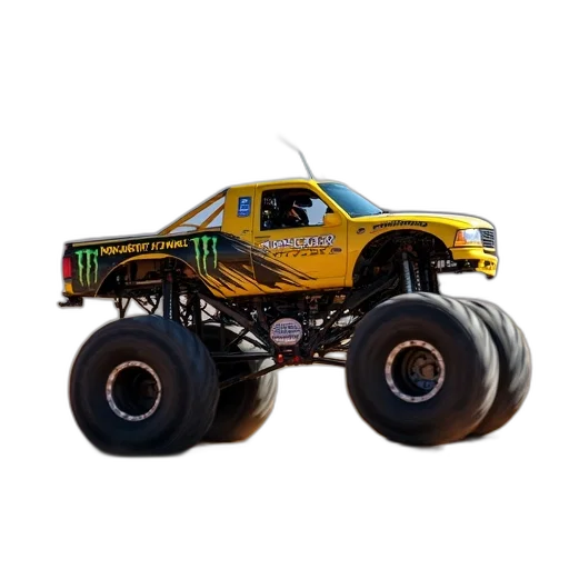 car, robot, weapon, creature, 3d render, concept art, photorealistic, yellow transparent PNG cut-out