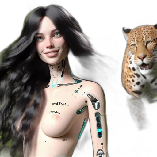 animal, fantasy art, concept art, photorealistic, 3d render, earth tones, green, another transparent PNG cut-out
