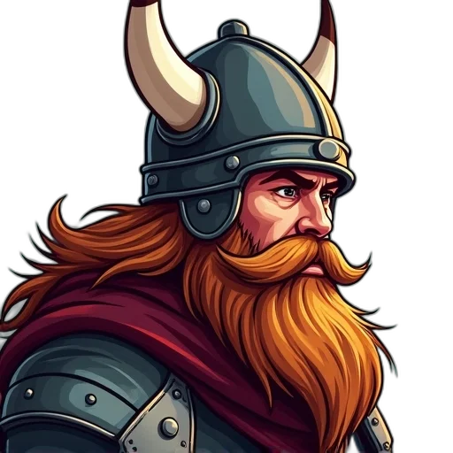 sword, crown, fantasy art, concept art, pixel art, comic book art, cartoon, vikings transparent PNG cut-out