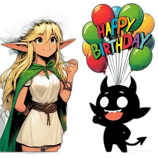 pixel art, concept art, dark, monochrome, illustration, shows, young, elfin-featured transparent PNG cut-out
