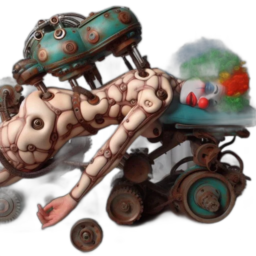robot, car, weapon, creature, concept art, 3d render, fantasy art, cyberpunk transparent PNG cut-out