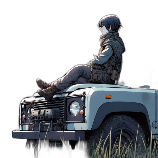 car, robot, weapon, animal, concept art, anime, comic book art, watercolor transparent PNG cut-out