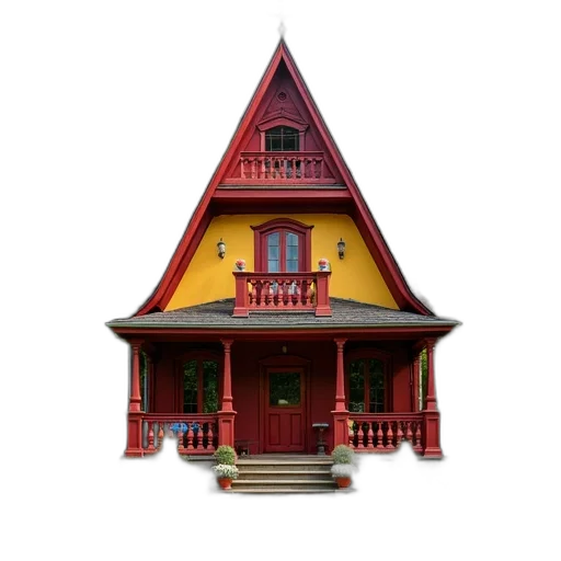 building, furniture, 3d render, concept art, photorealistic, pixel art, city street, red transparent PNG cut-out