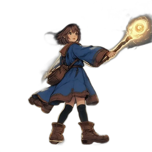 staff, weapon, sword, fantasy art, concept art, anime, watercolor, fire transparent PNG cut-out