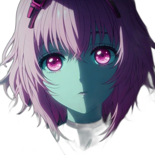 face, mask, creature, robot, anime, vaporwave, concept art, cyberpunk transparent PNG cut-out