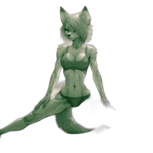 creature, animal, dress, concept art, fantasy art, watercolor, pixel art, underwater transparent PNG cut-out