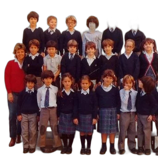 staff, hair, jacket, mask, photorealistic, group, school, children transparent PNG cut-out