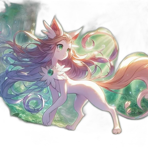 dragon, creature, staff, animal, fantasy art, watercolor, concept art, anime transparent PNG cut-out
