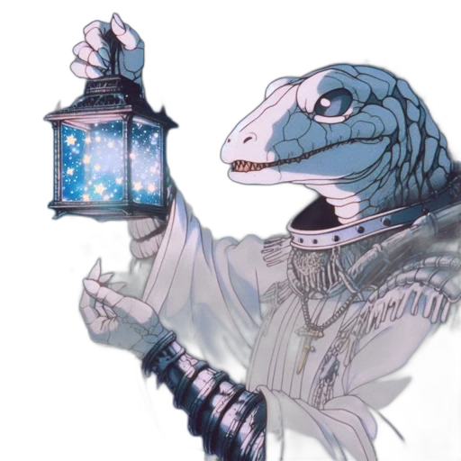 dragon, creature, staff, mask, concept art, fantasy art, vaporwave, pixel art transparent PNG cut-out