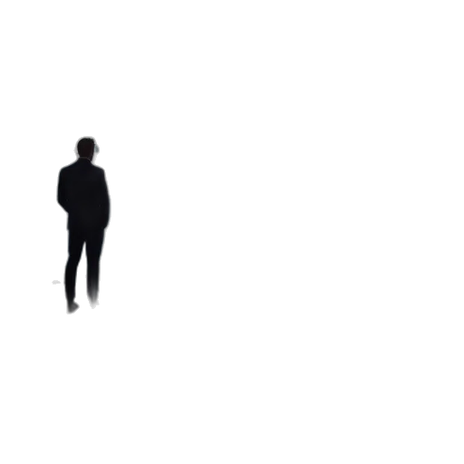 jacket, staff, robot, creature transparent PNG cut-out