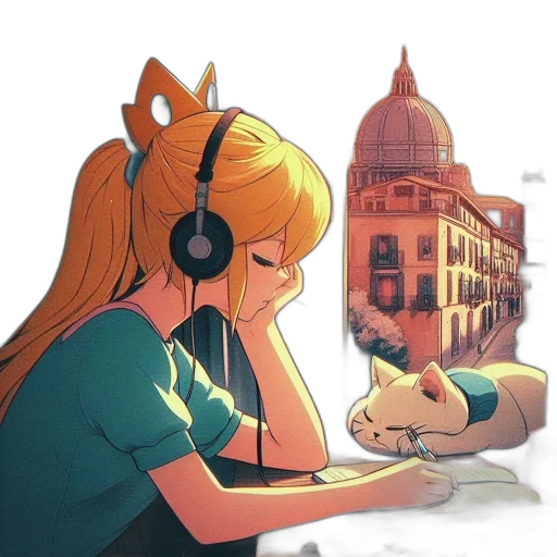 mask, crown, anime, cartoon, concept art, comic book art, city street, underwater transparent PNG cut-out