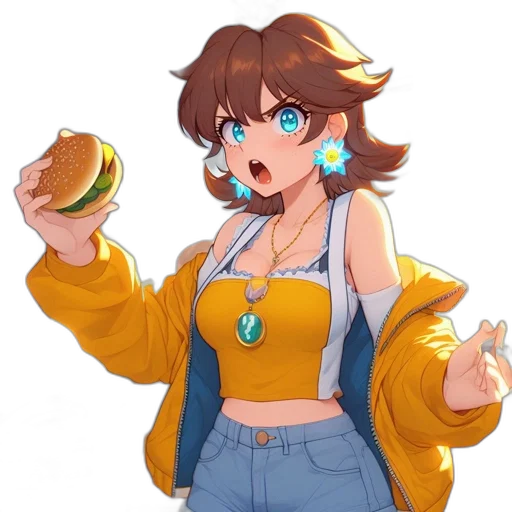 food, dress, jacket, jewelry, vaporwave, concept art, anime, pixel art transparent PNG cut-out