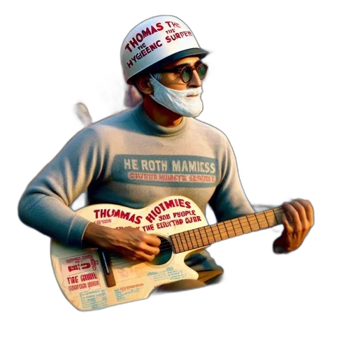 mask, robot, weapon, 3d render, concept art, photorealistic, vaporwave, man transparent PNG cut-out