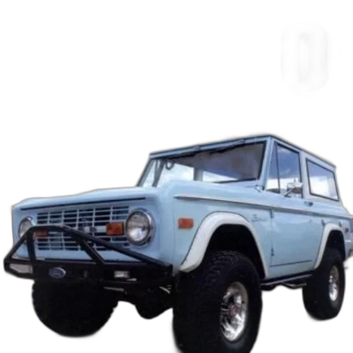 car, photorealistic, 3d render, concept art, cover, ford, bronco, illustrated transparent PNG cut-out