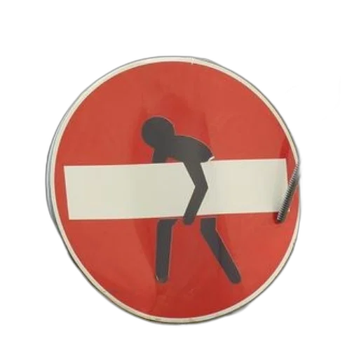 staff, umbrella, red, white, traffic, sign, black, silhouette transparent PNG cut-out