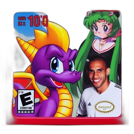 dragon, pixel art, red, video, game, cartridge, features, laughing transparent PNG cut-out