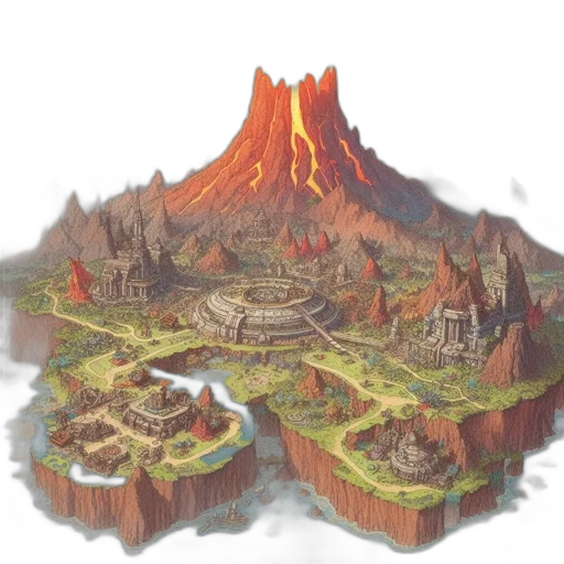 dragon, concept art, fantasy art, 3d render, pixel art, fire, forest, fog transparent PNG cut-out