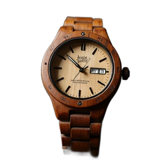 jewelry, women, wooden, watch, analog, date transparent PNG cut-out