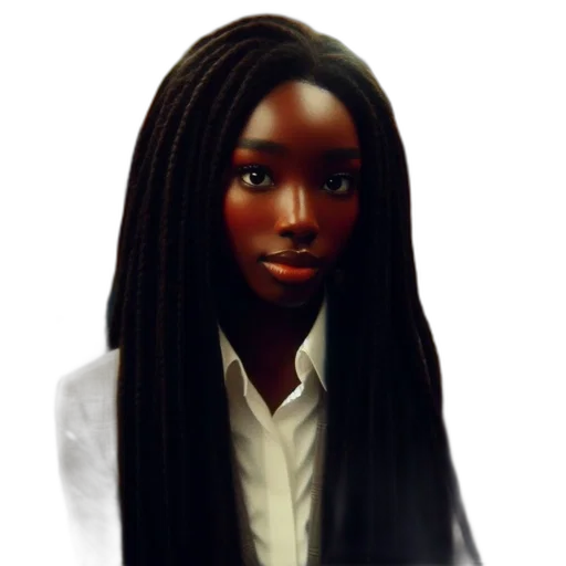 staff, hair, face, concept art, 3d render, cartoon, photorealistic, composed transparent PNG cut-out