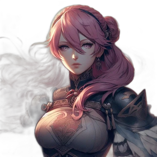 weapon, crown, face, fantasy art, concept art, anime, watercolor, fire transparent PNG cut-out