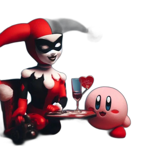 food, mask, concept art, 3d render, pixel art, comic book art, red, two transparent PNG cut-out