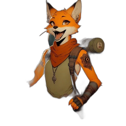 staff, animal, weapon, mask, concept art, fantasy art, 3d render, pixel art transparent PNG cut-out