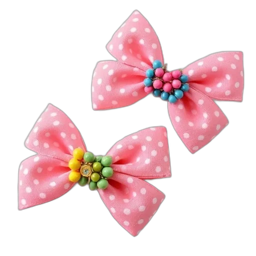 jewelry, flower, 3d render, pair, pink, hair, clips, white transparent PNG cut-out