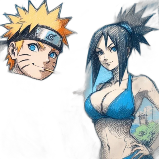 jewelry, anime, concept art, comic book art, cartoon, underwater, fire, blue transparent PNG cut-out