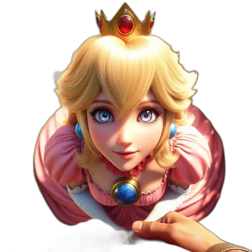 crown, face, staff, concept art, fantasy art, 3d render, pixel art, image transparent PNG cut-out