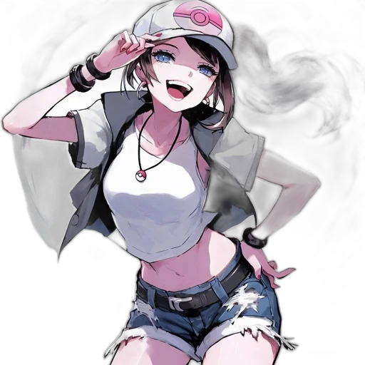 hat, staff, weapon, face, anime, concept art, cartoon, watercolor transparent PNG cut-out