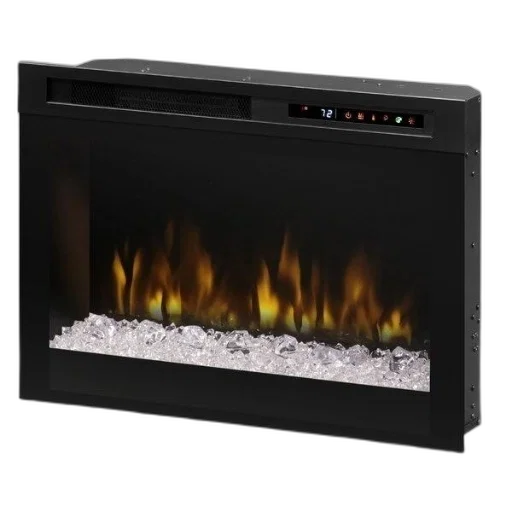 fire, modern, electric, fireplace, ice, crystal, base, black transparent PNG cut-out