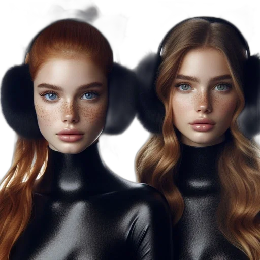 hair, mask, fantasy art, photorealistic, concept art, 3d render, dark, monochrome transparent PNG cut-out