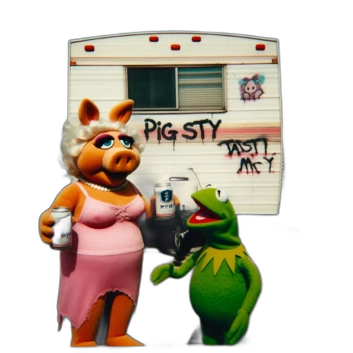 food, animal, car, dress, concept art, miss, piggy, kermit transparent PNG cut-out