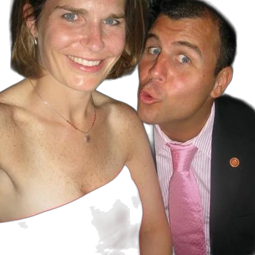 face, woman, red, dress, man, suit, pink, tie transparent PNG cut-out
