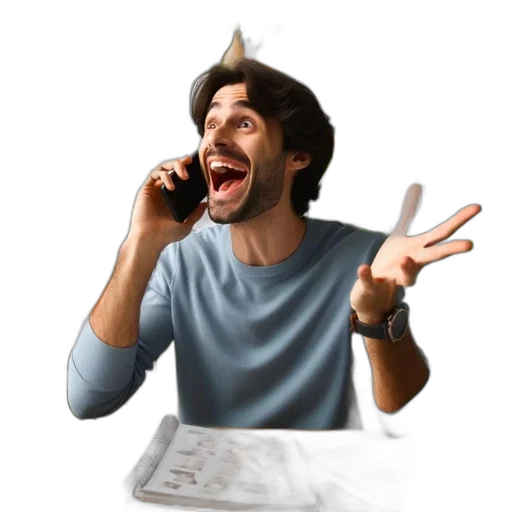 staff, face, 3d render, concept art, photorealistic, cartoon, man, light transparent PNG cut-out