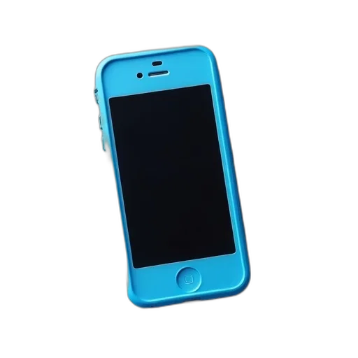 blue, iphone, black, screen, protector, encased, rubber, case transparent PNG cut-out