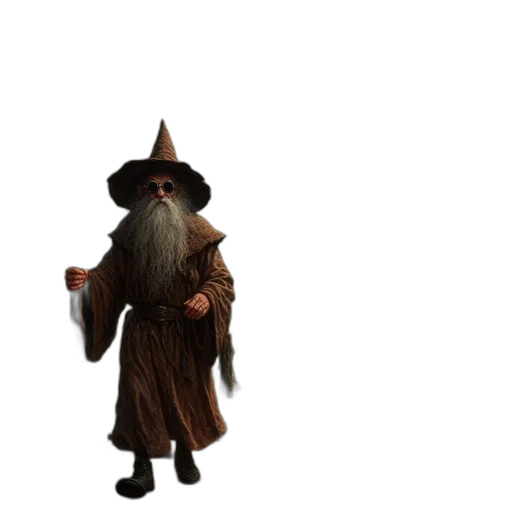staff, hat, mask, creature, concept art, 3d render, fantasy art, pixel art transparent PNG cut-out