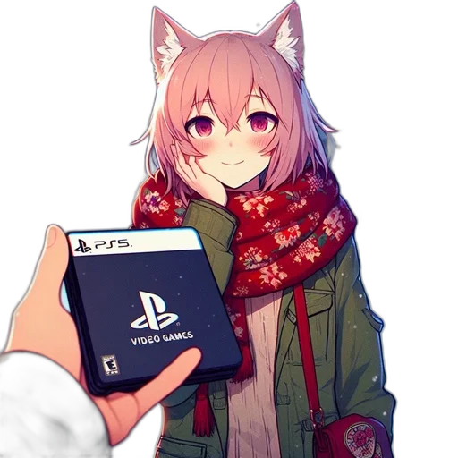 jacket, weapon, animal, creature, anime, pixel art, concept art, 3d render transparent PNG cut-out