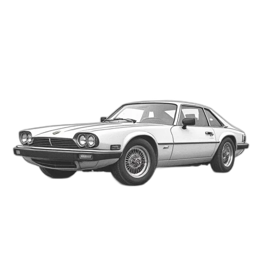 car, animal, photorealistic, pencil sketch transparent PNG cut-out