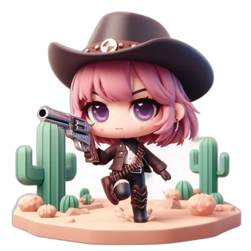 weapon, hat, staff, concept art, pixel art, 3d render, fantasy art, chibi transparent PNG cut-out