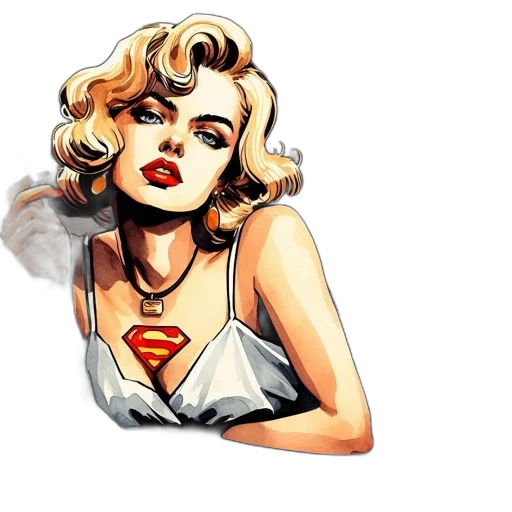 jewelry, comic book art, pixel art, cartoon, photorealistic, iconic, female, character transparent PNG cut-out