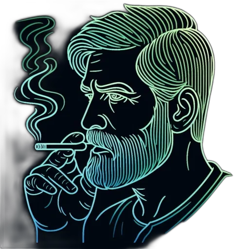 face, mask, cartoon, comic book art, pixel art, vaporwave, neon lights, fire transparent PNG cut-out