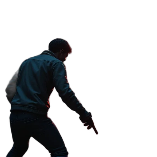 jacket, weapon, staff, sword, concept art, 3d render, pixel art, photorealistic transparent PNG cut-out