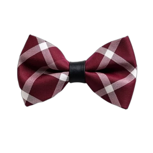hat, maroon, white, plaid, bow, tie, black, ribbon transparent PNG cut-out